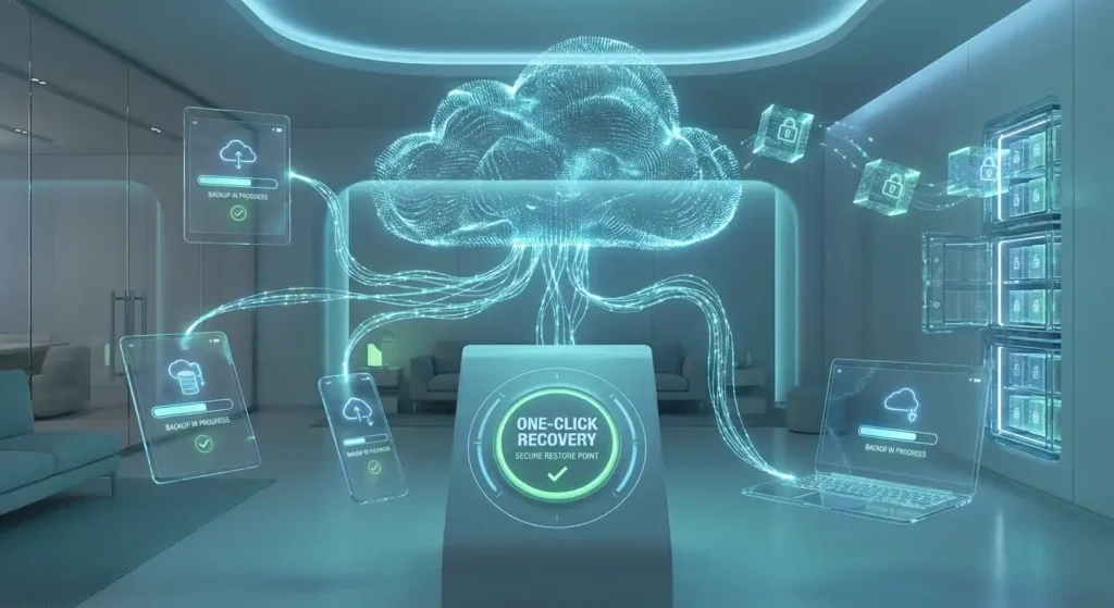 پشتیبان‌گیری خودکار و بازیابی آسان